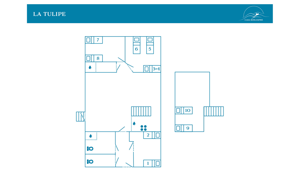 Plattegrond La Tulipe