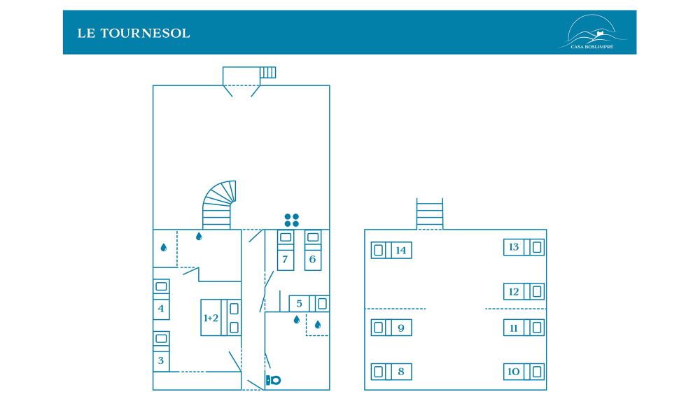 Plattegrond Le Tournesol